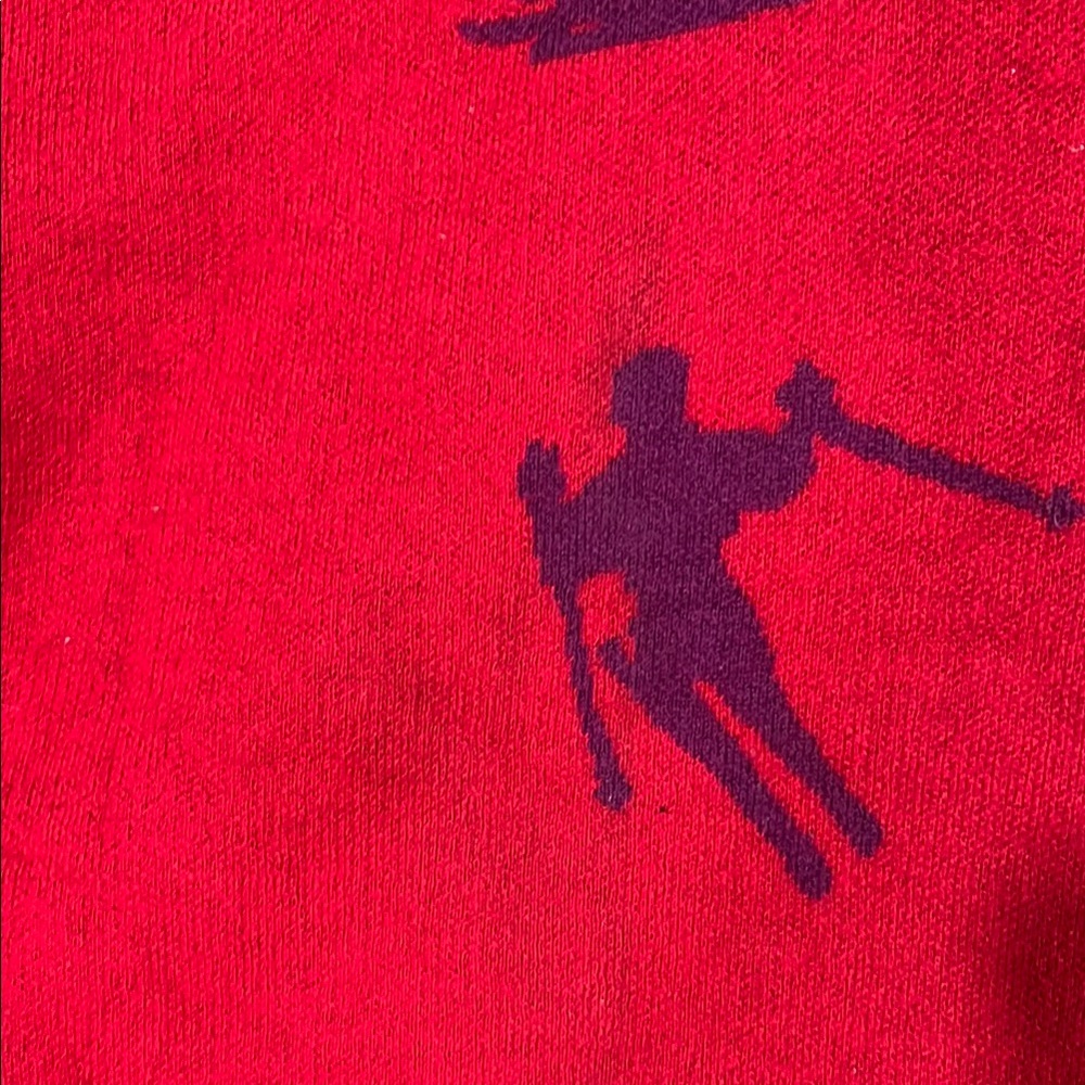 Sundance Red V-Neck Sweater with Playful Design - Picture 9 of 9